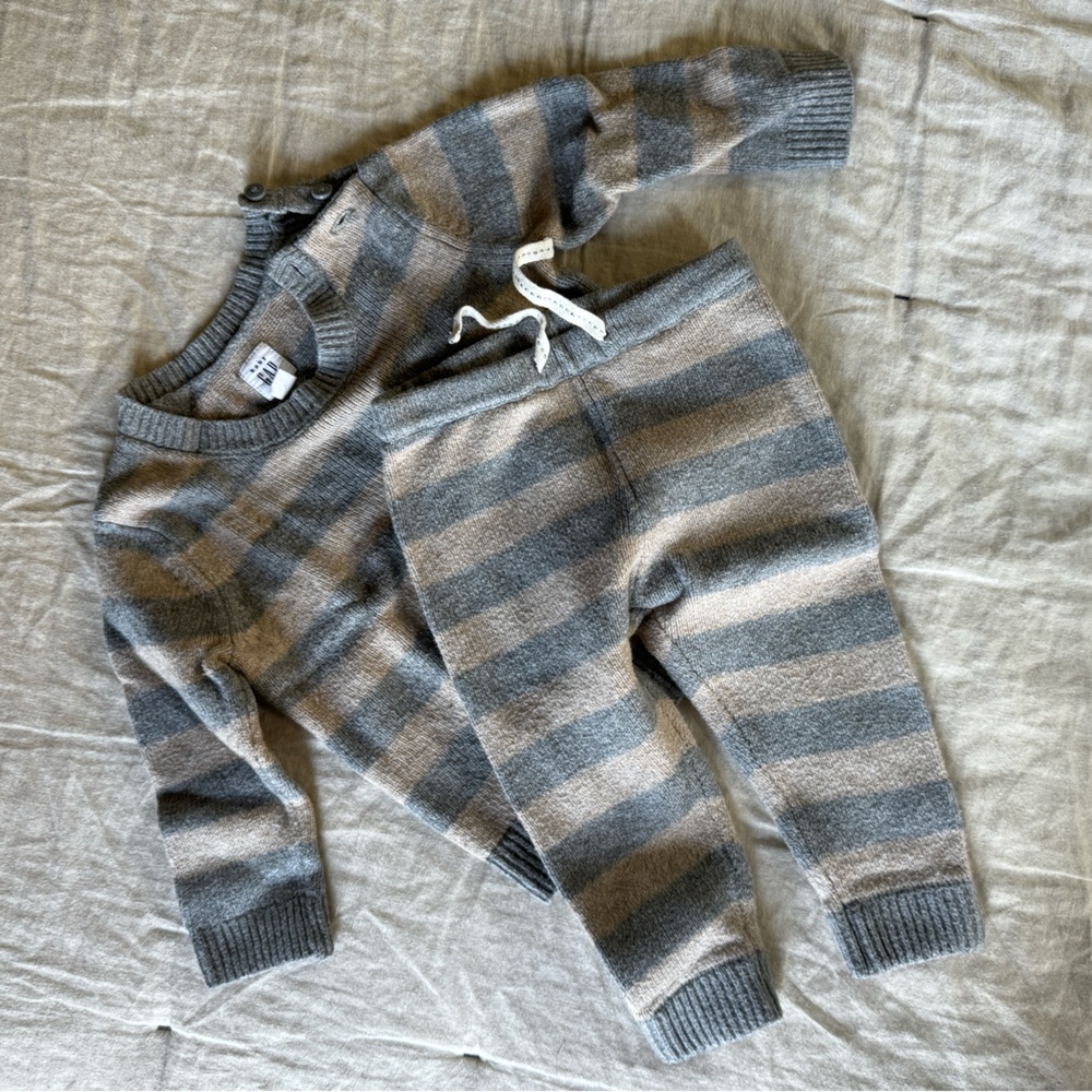 Striped sweater set with drawstring - GAP